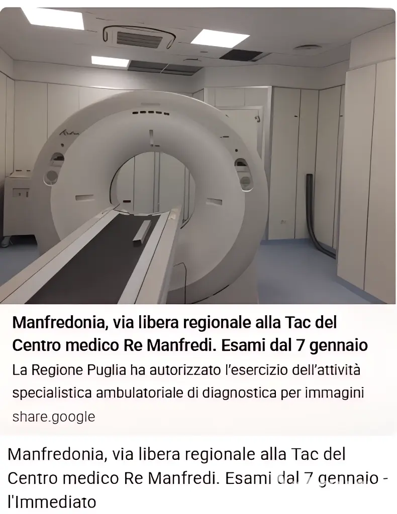 Articolo L'Immediato Apertura TAC